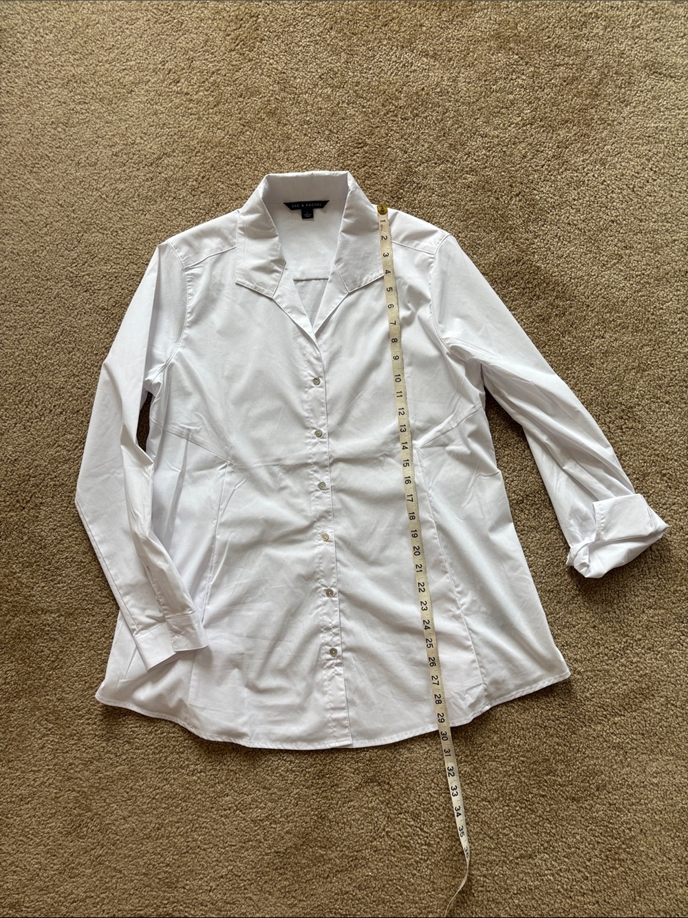 Zac & Rachel White Button-Down Shirt - Picture 5 of 7